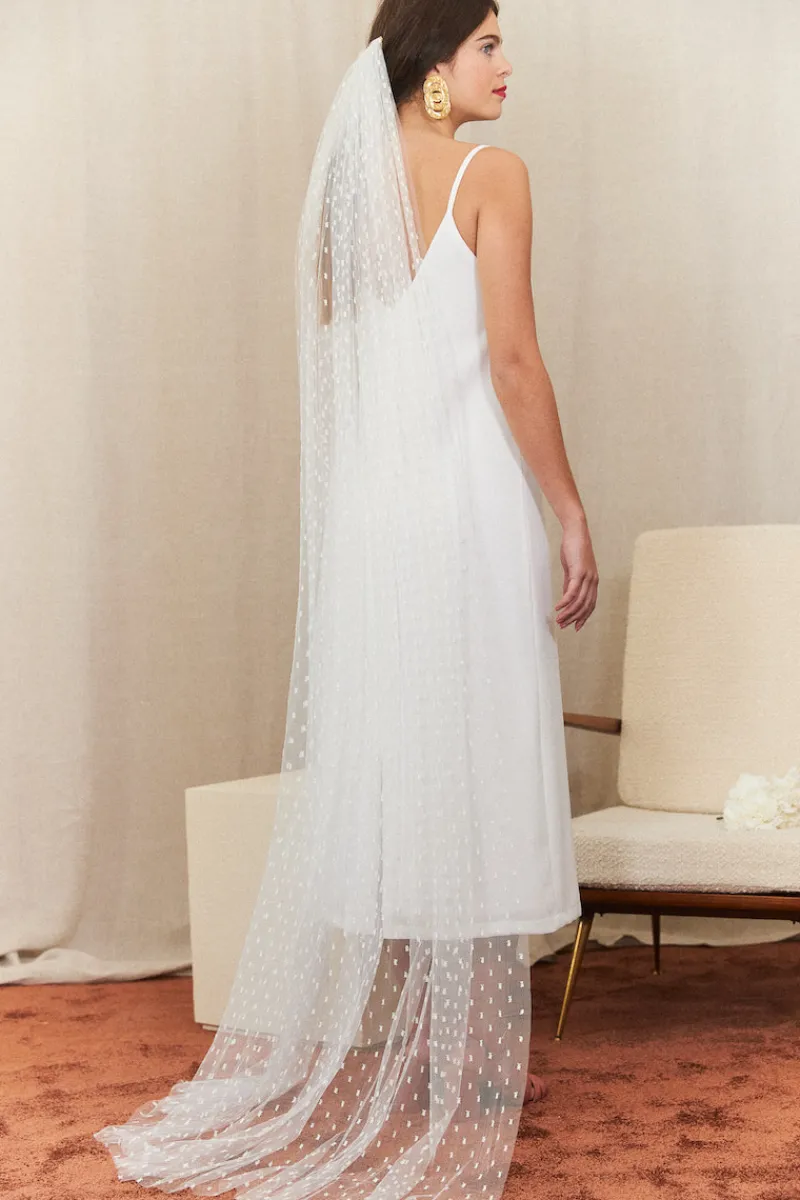 Flash Sale Maison Guillemette VOILE PLUMETIS - COLLECTION BLANCHE